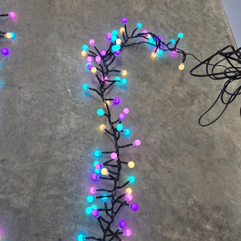 Pastel String Lights Multicolor Indoor Outdoor 11ft Set Tested